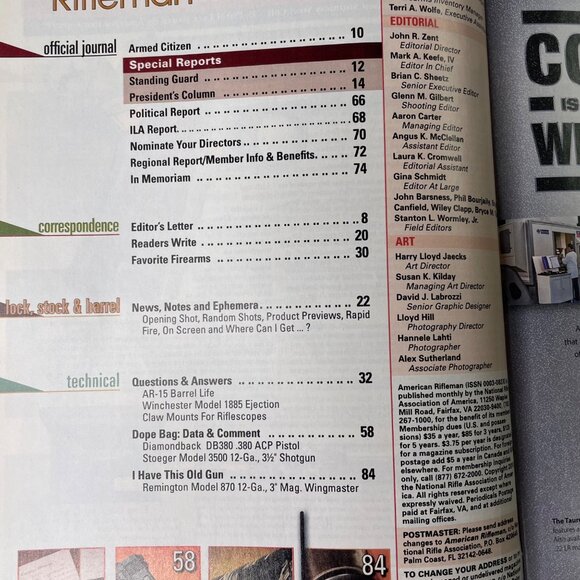 American Rifleman NRA Magazine July 2011 Vol 159 No 7 u National Rifle Associati - Picture 6 of 14